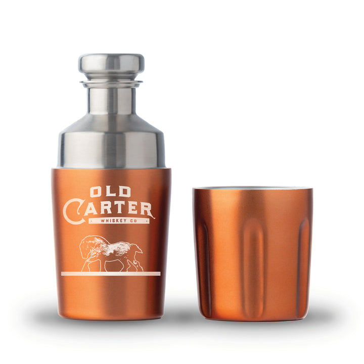 Old Carter Logo High Camp Firelight Flask (375mL)